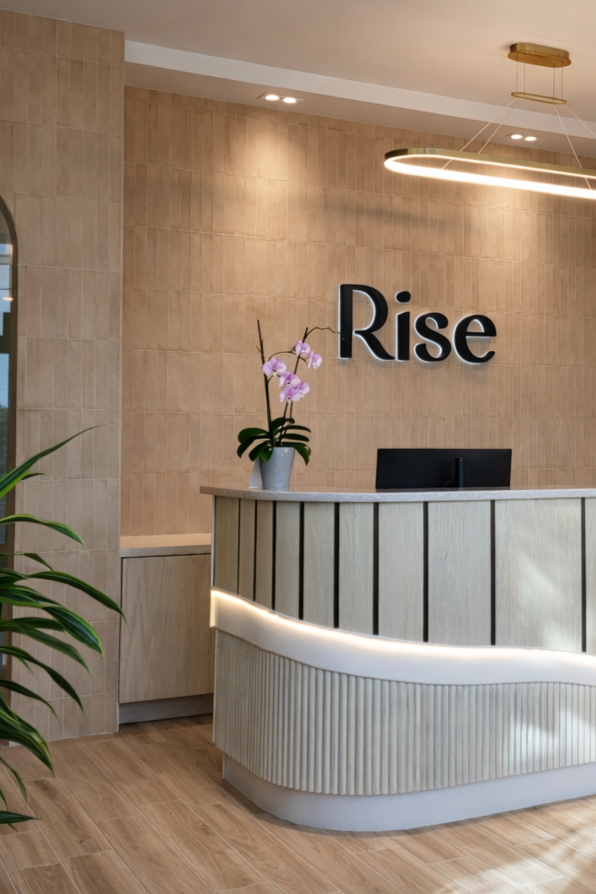 Reception desk at Rise Dental